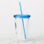 Owl mit Zitat Acryltrinkbecher (Links)