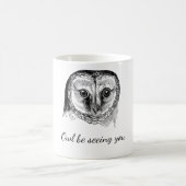 Owl mit Zitat Kaffeetasse (Mittel)