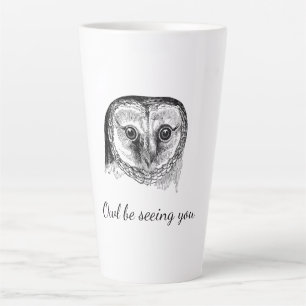 Owl mit Zitat Milchtasse