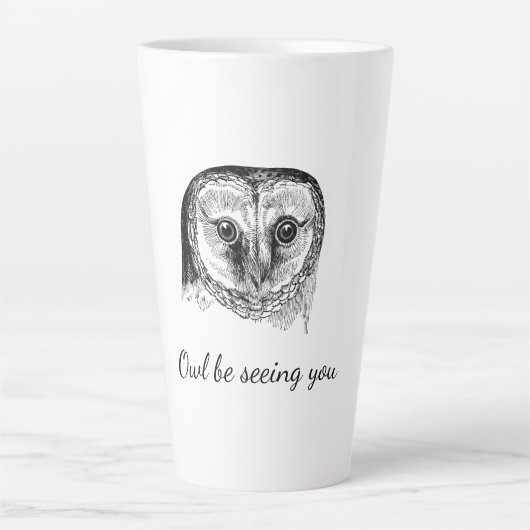 Owl mit Zitat Milchtasse (Vorderseite)