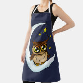 Owl Moon Blue Niedlich Stars Schürze (InSitu)
