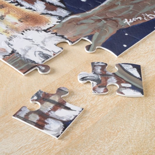 Owl Moon Halloween Night Jigsaw Puzzle Navy Herbst (Seite)