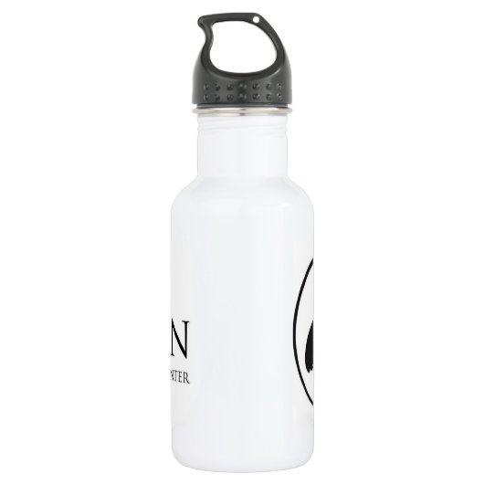 Owl Moon Logo Edelstahlflasche (Rückseite)