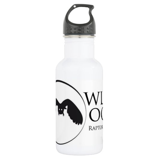 Owl Moon Logo Edelstahlflasche (Vorderseite)
