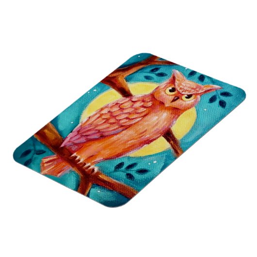 Owl & Moon Magnet (Linke Seite)