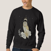 Owl Moon Phases Night Witch Aesthetic Sweatshirt (Vorderseite)
