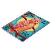 Owl & Moon Spiral Notebook Notizblock (Linke Seite)