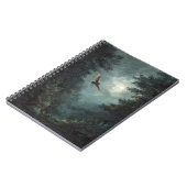 Owl Moonlit Forest Notebook Notizblock (Linke Seite)