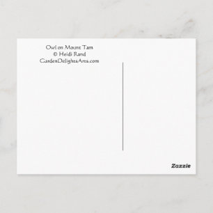 Owl Mount Tam Postkarte