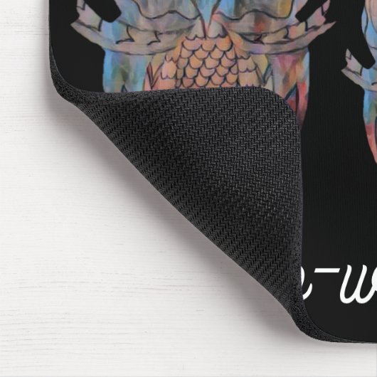 Owl mouse-mat. mousepad (Ecke)