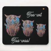 Owl mouse-mat. mousepad (Vorne)