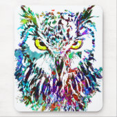 Owl Mouse Pad | Farbenfrohe Owl Mousepad | Owlet (Vorne)