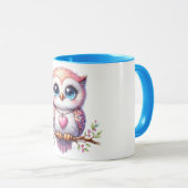 Owl mug tasse (VorderseiteRechts)