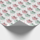 Owl Muster Geschenkpapier (Ecke)