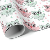 Owl Muster Geschenkpapier (Rolleneckpunkt)