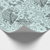 Owl Muster Geschenkpapier (Ecke)