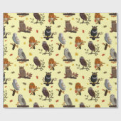 Owl Muster Geschenkpapier (Flach)
