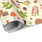 Owl Muster Geschenkpapier (Rolleneckpunkt)