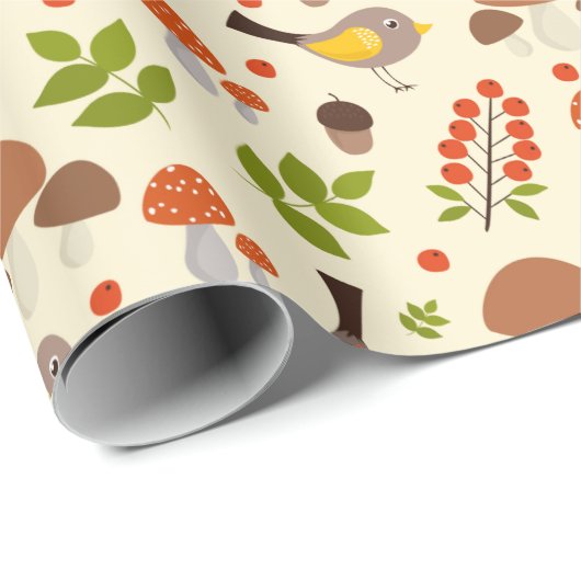 Owl Muster Geschenkpapier (Rolleneckpunkt)