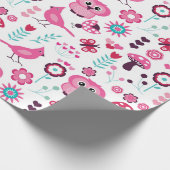 Owl Muster Geschenkpapier (Ecke)