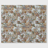 Owl Muster Geschenkpapier (Flach)