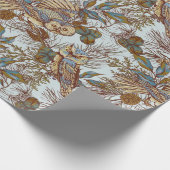 Owl Muster Geschenkpapier (Ecke)