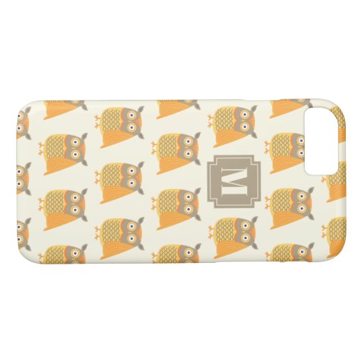 Owl Muster Handy Case (Rückseite (Horizontal))