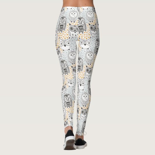 Owl Muster Leggings (Rückseite)