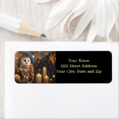 Owl Mystical Magical Enchanting Return Address (Insitu)