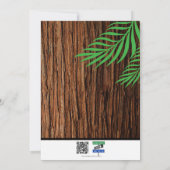 Owl Night Long Birday Party Einladung (Rückseite)