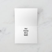 Owl Note Card - Vermisst Karte (Innenseite)