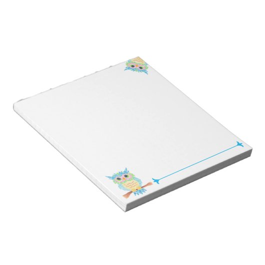 Owl Notepad Notizblock (angewinkelt)