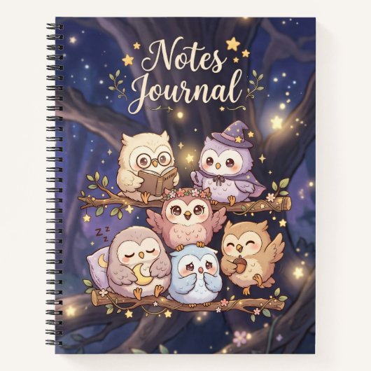Owl Notes Journal Notizblock (Vorderseite)