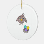 Owl Oaster Keramik Ornament (Links)