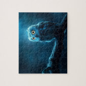 owl on a branch at night puzzle (Vertikal)