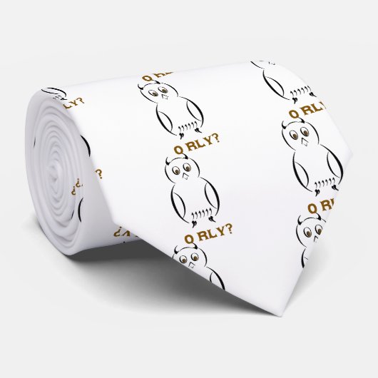 Owl O'Rly Krawatte (Gerollt)