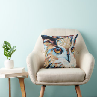 Owl Painting - Gift for Animal Lovers Kissen