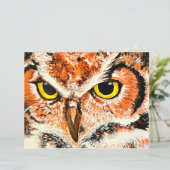 Owl Painting Print (Stehend Vorderseite)
