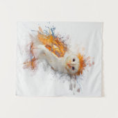 Owl Painting Wandteppich (Vorderseite (Horizontal))