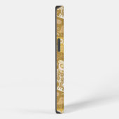 Owl paisley beige pattern iPhone hülle (Rechte Seite)