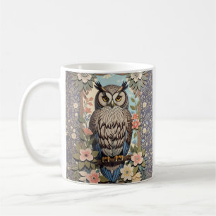 Owl Pastel Floral William Morris Inspiriert Kaffeetasse