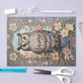 Owl Pastel Floral William Morris Inspiriert Seidenpapier (Handwerk)