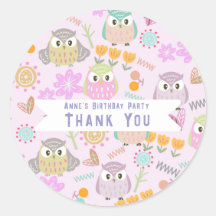 Owl Pastel Pink  