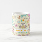 Owl Pastellgelb Kaffeetasse (Mittel)