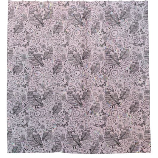 Owl Pattern Vorhang (Vorderseite)