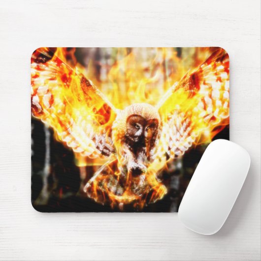 Owl Phoenix Mousepad (Mit Mouse)