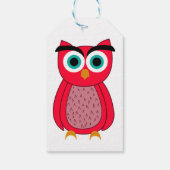 Owl Photo Print Geschenkanhänger (Rückseite)