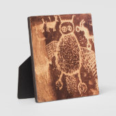 Owl Pictograph Utah, 9 Mile Canyon Fotoplatte (Vorderseite)