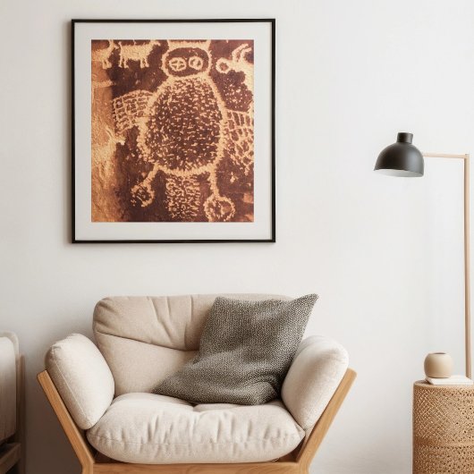 Owl Pictograph Utah, 9 Mile Canyon Poster