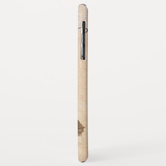 OWL, PIink, Sepia Monogramm Case-Mate iPhone Hülle (Hinten/Links)